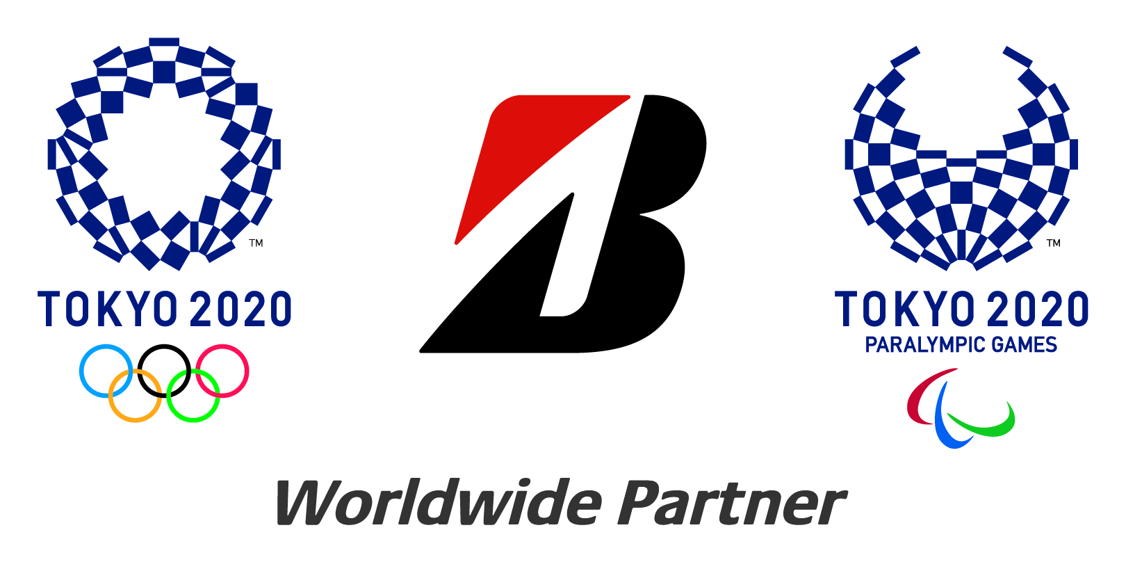 Bridgestone B Mark Olympic Vertical Logo