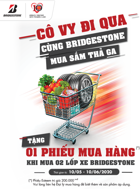 Cô Vy đi qua cùng Bridgestone mua sắm thả ga | Bridgestone Việt Nam Cô Vy đi qua cùng Bridgestone mua sắm thả ga | Bridgestone Việt Nam