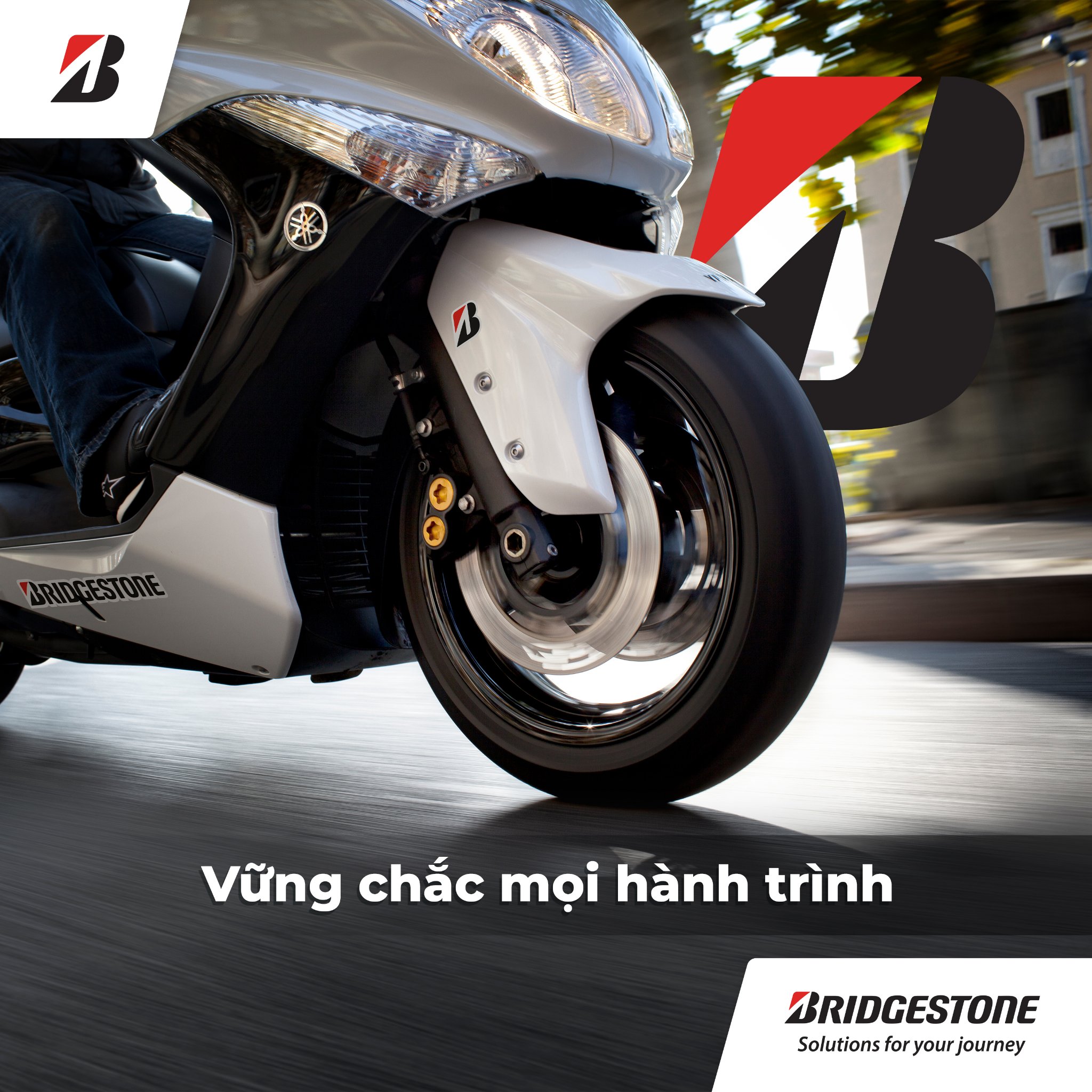 Nên chọn thương hiêu uy tín như Bridgestone để thay lốp xe máy