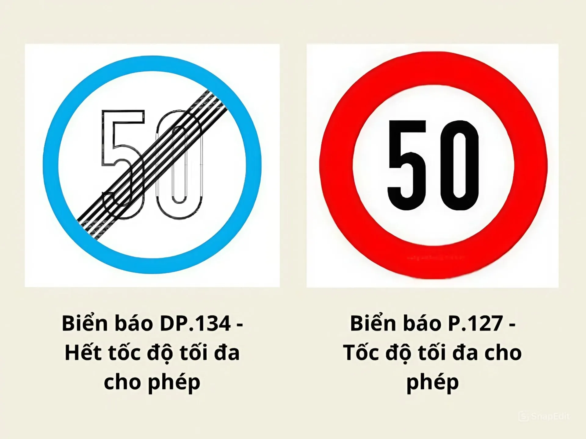 Biển báo tốc độ tối đa ảnh 2 Biển báo tốc độ tối đa cho phép theo quy định