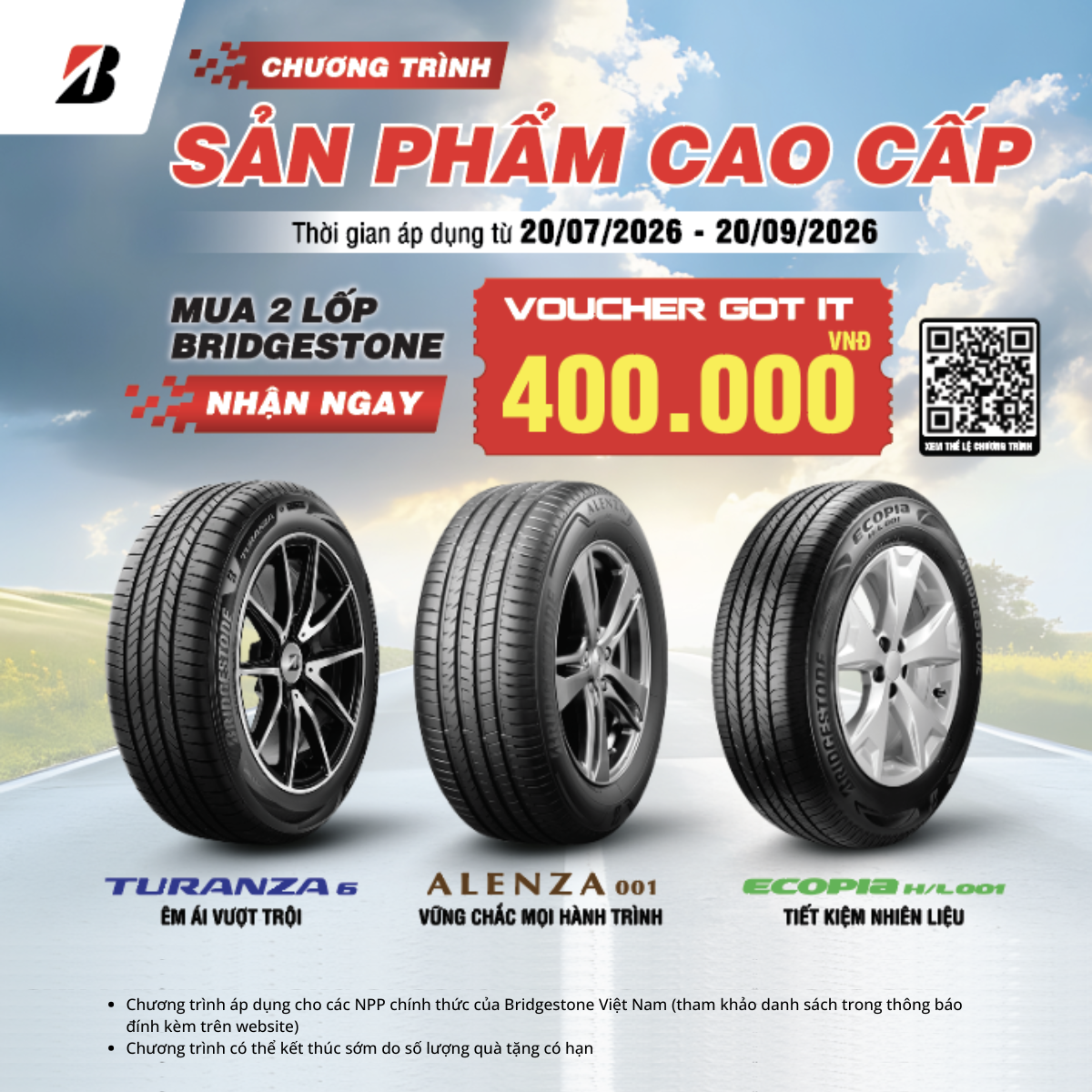 Chương trình khuyến mại dành cho sản phẩm cao cấp 