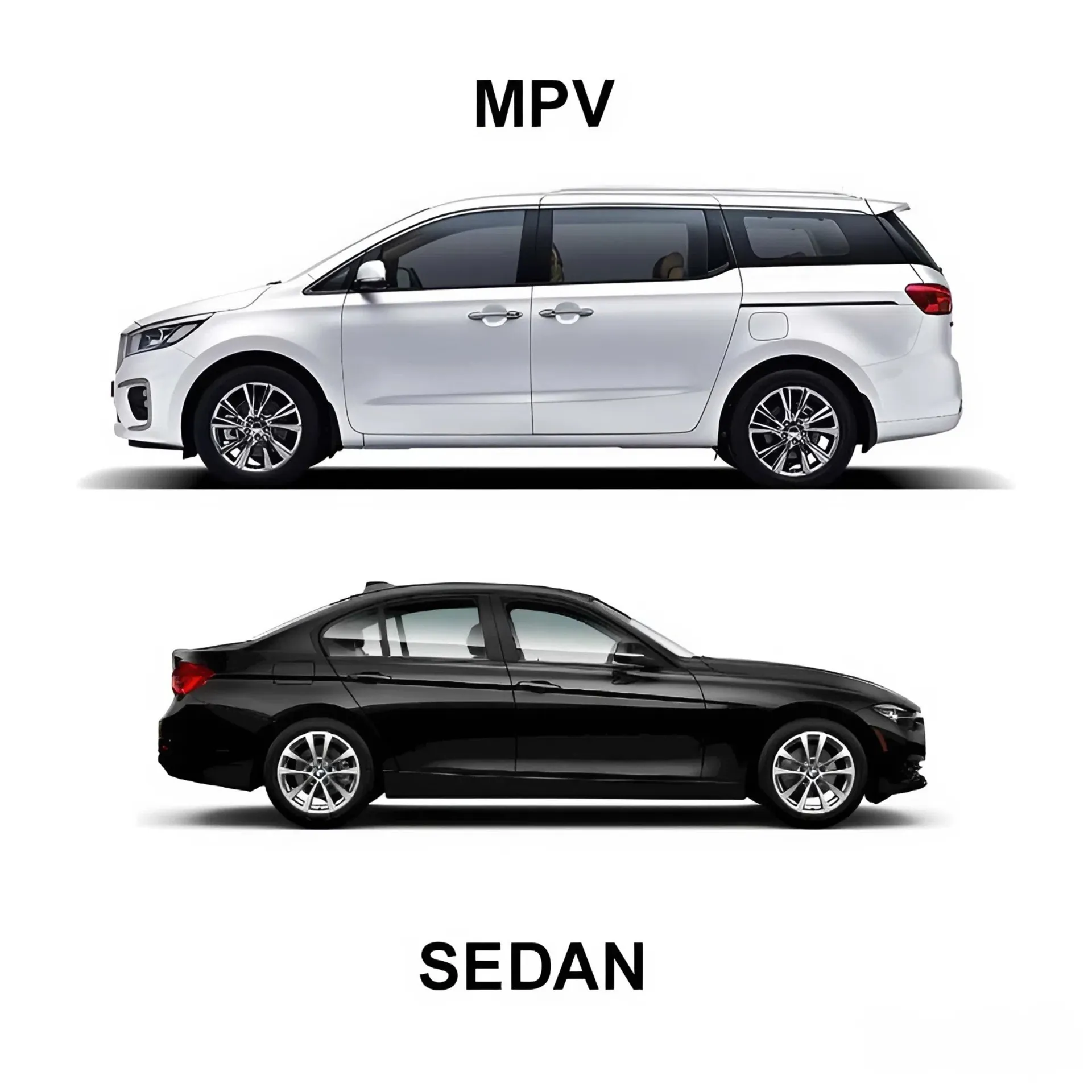Phân biệt MPV và Sedan