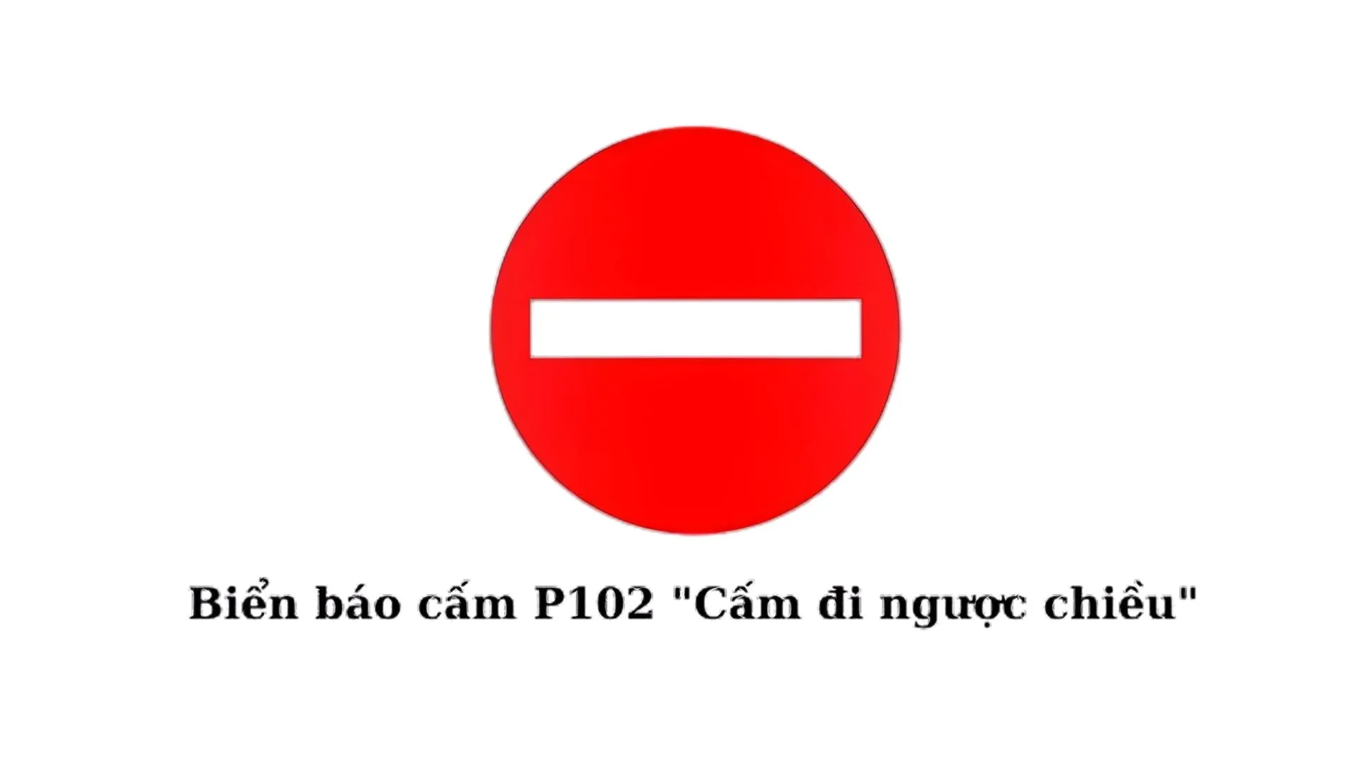 biển báo 1 chiều 5 biển báo P102 cấm đi ngược chiều