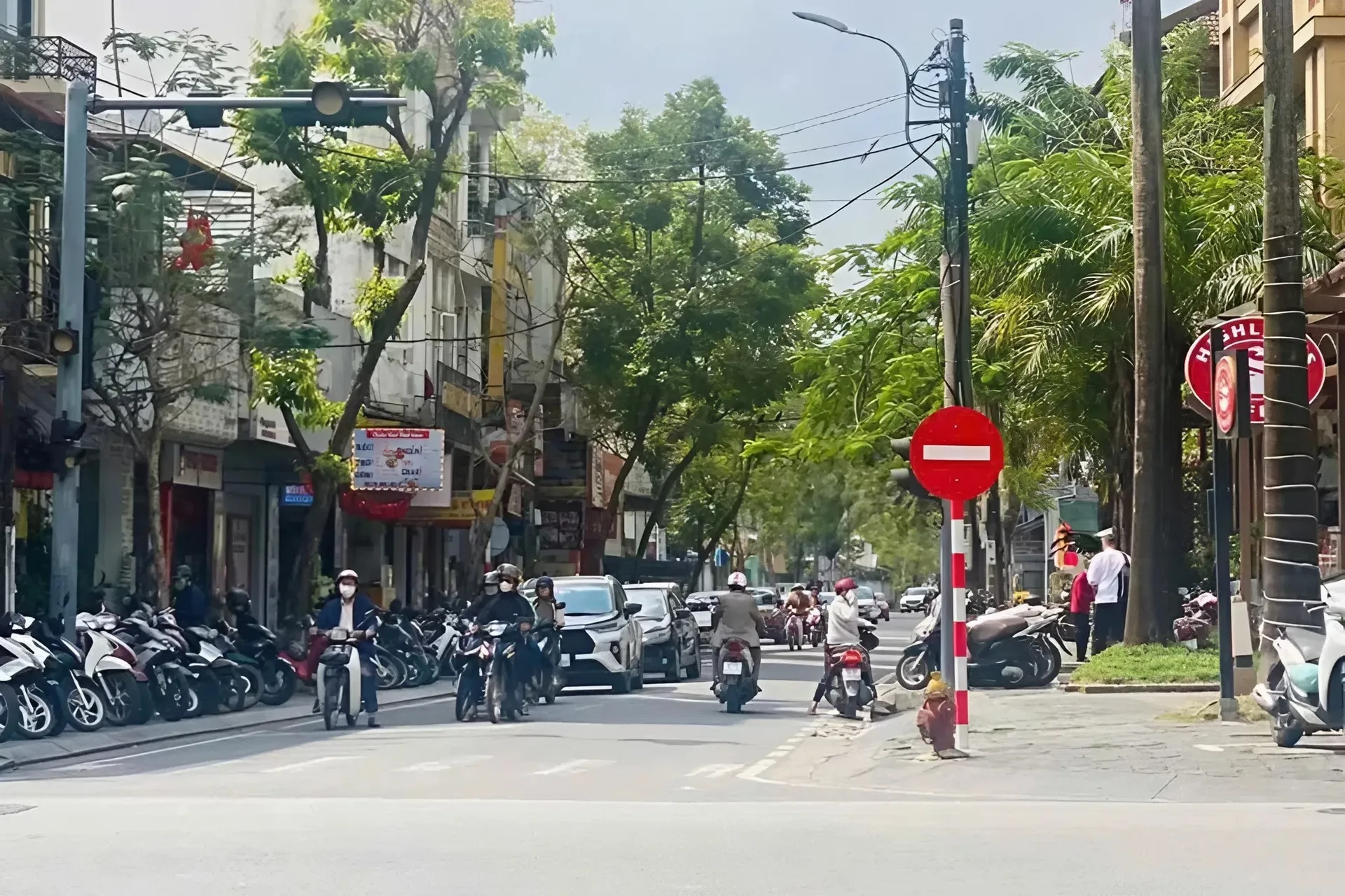 Vị trí đặt biển báo cấm đi ngược chiều