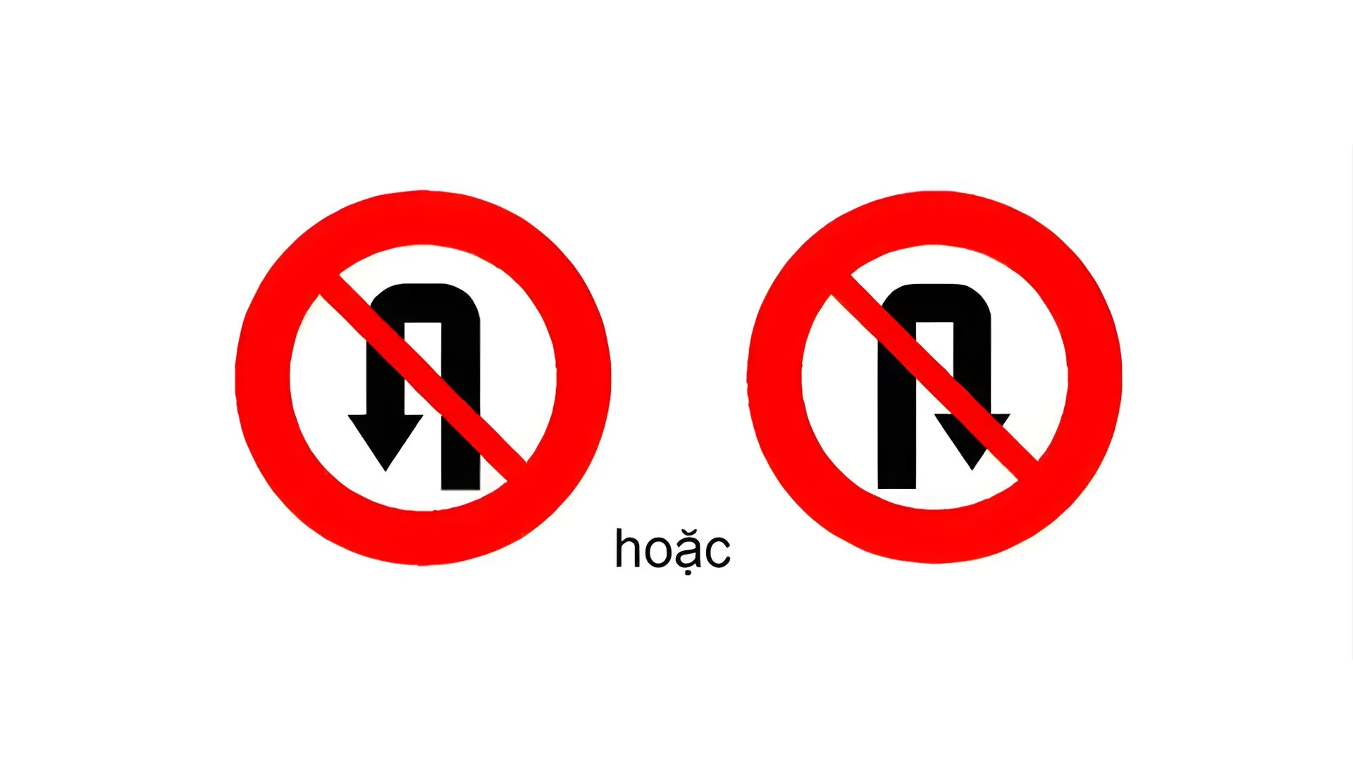 biển báo cấm quay đầu xe