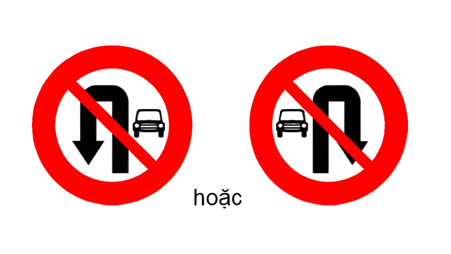 biển cấm ô tô quay đầu