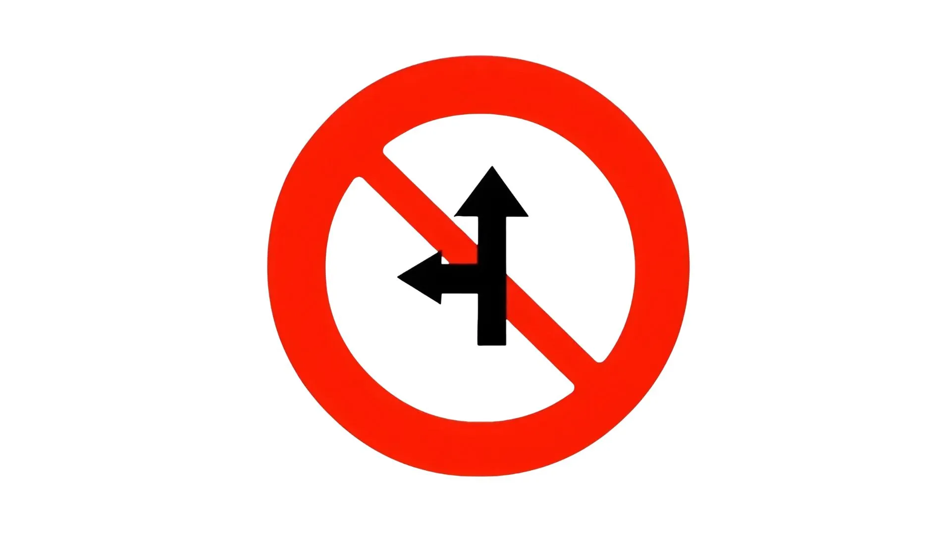 biển báo cấm rẽ trái 5 Biển báo cấm đi thẳng, rẽ trái P.138