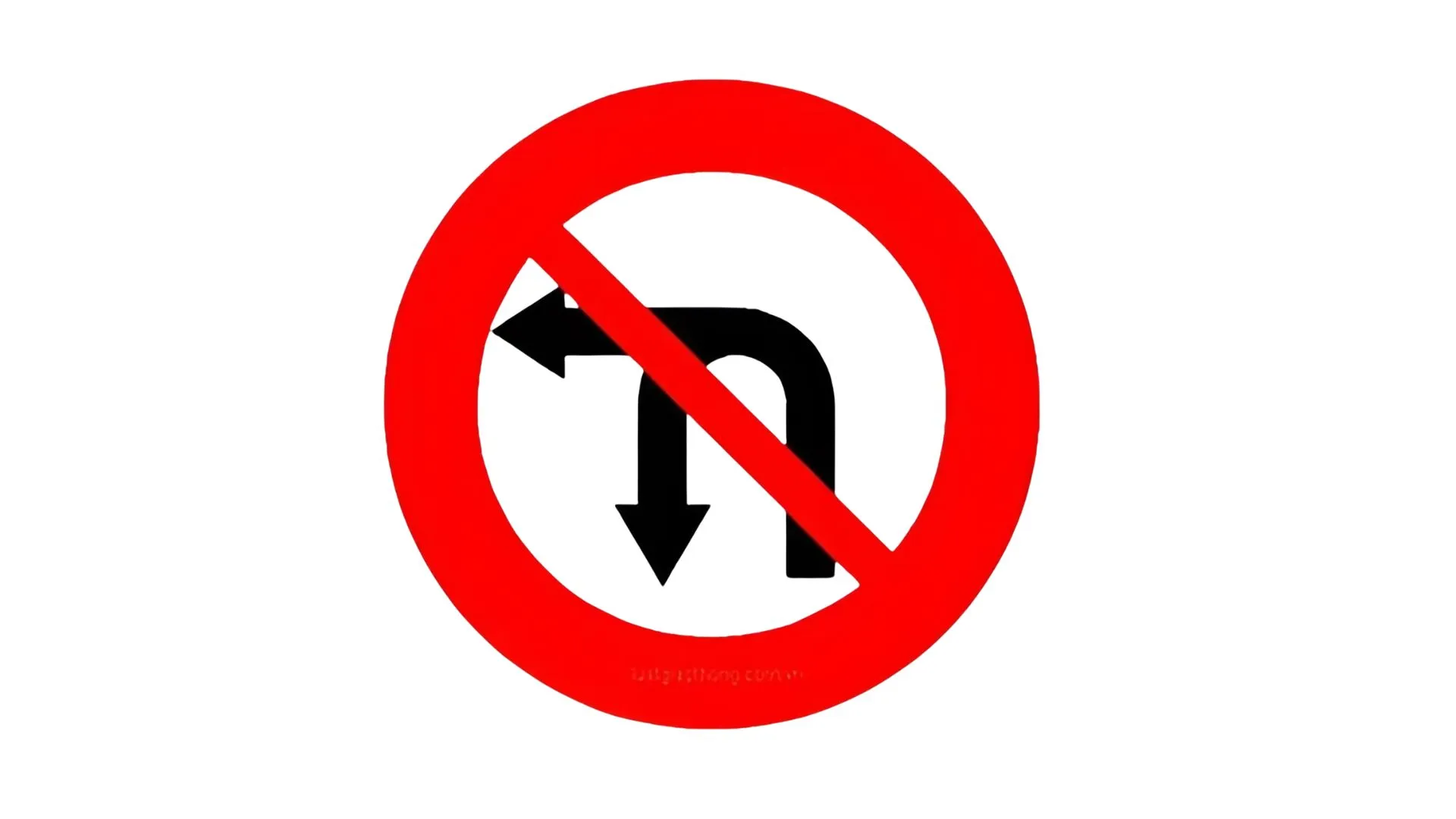 biển báo cấm rẽ trái 6 Biển báo cấm rẽ trái và quay đầu xe P.124c