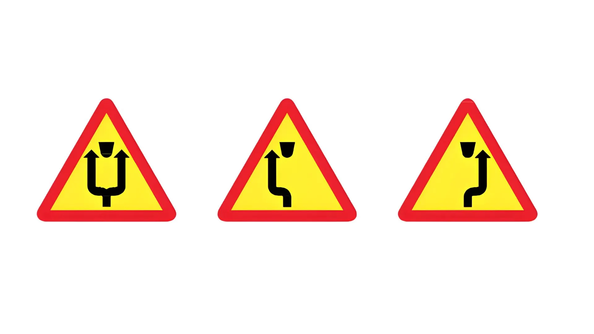 biển báo giao thông hình tam giác 9 biển cảnh báo có chướng ngại vật