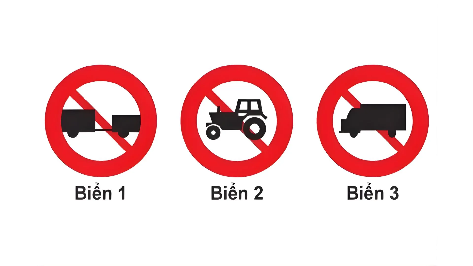 biển báo giao thông hình tròn 4 biển báo cấm phương tiện giao thông