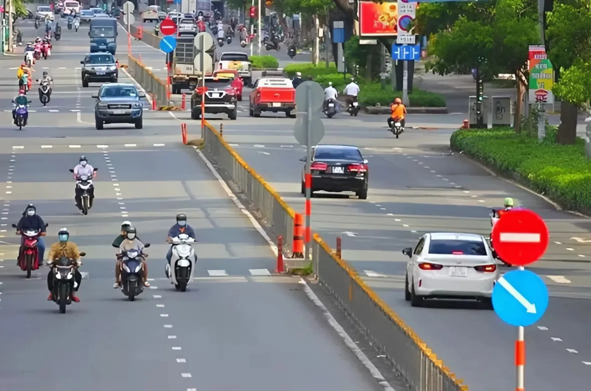 biển báo hiệu đường đôi 5 Quy định về tốc độ xe chạy trên đường đôi