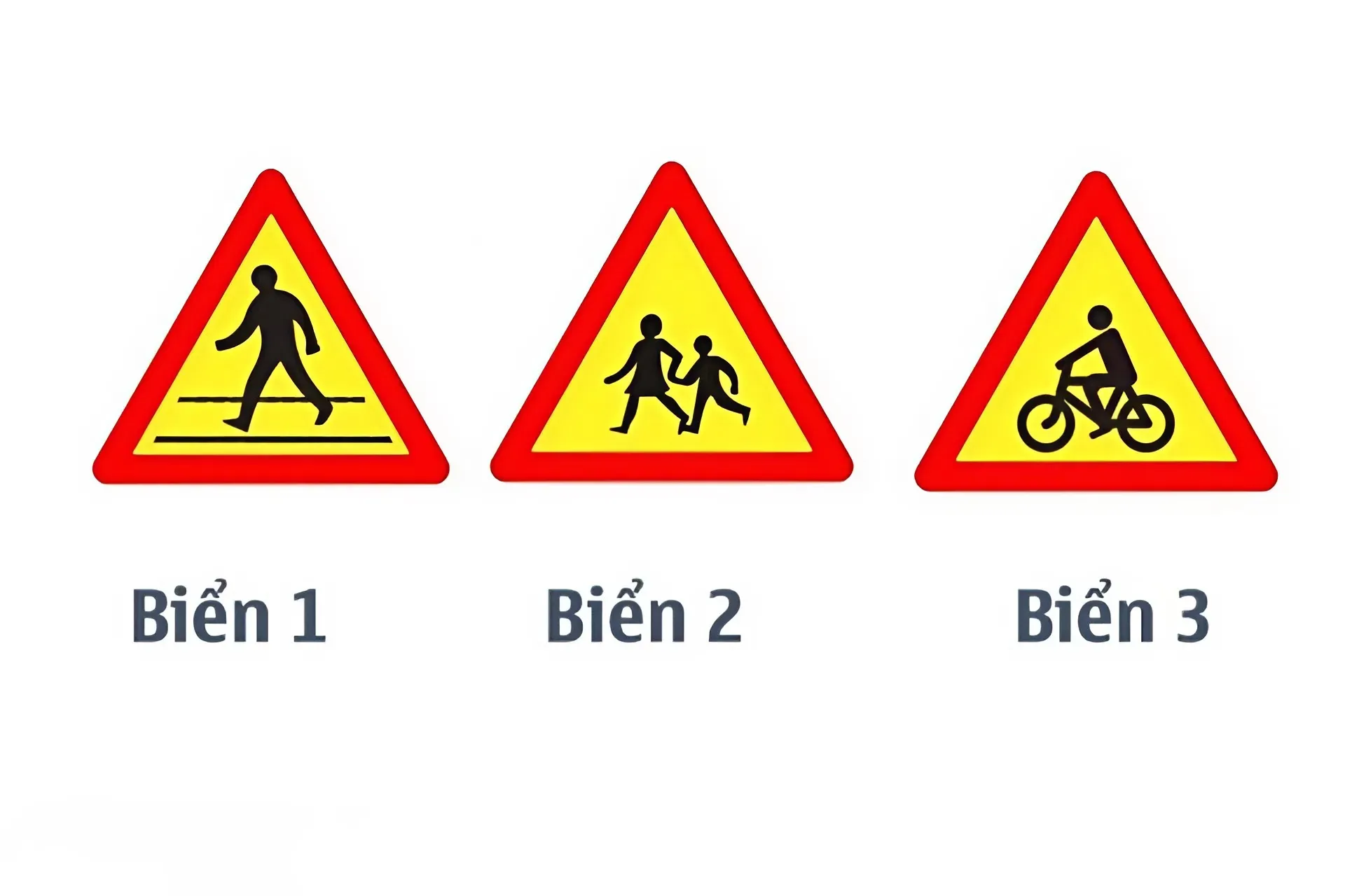 Biển báo nguy hiểm 2 Dấu hiệu nhận biết biển báo nguy hiểm