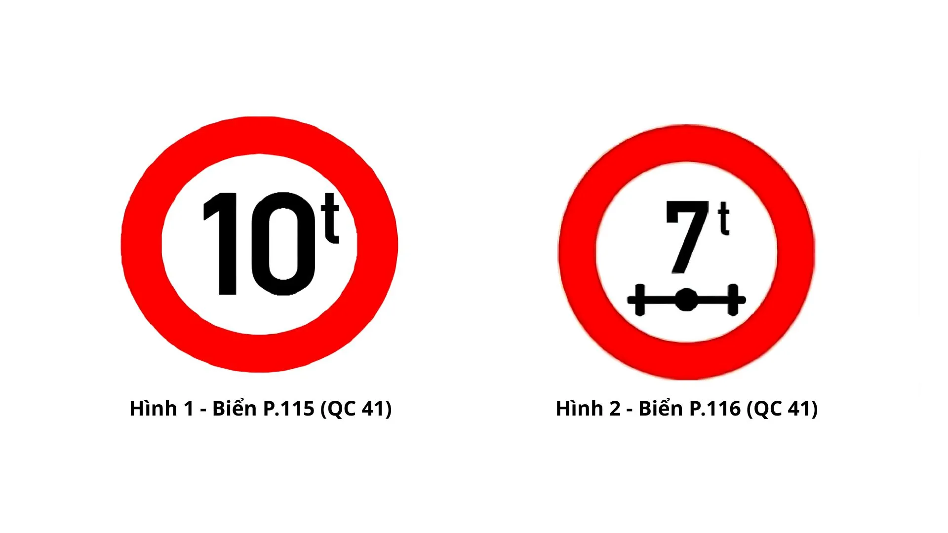 biển cấm xe tải ảnh 12 Biển cấm tổng tải trọng