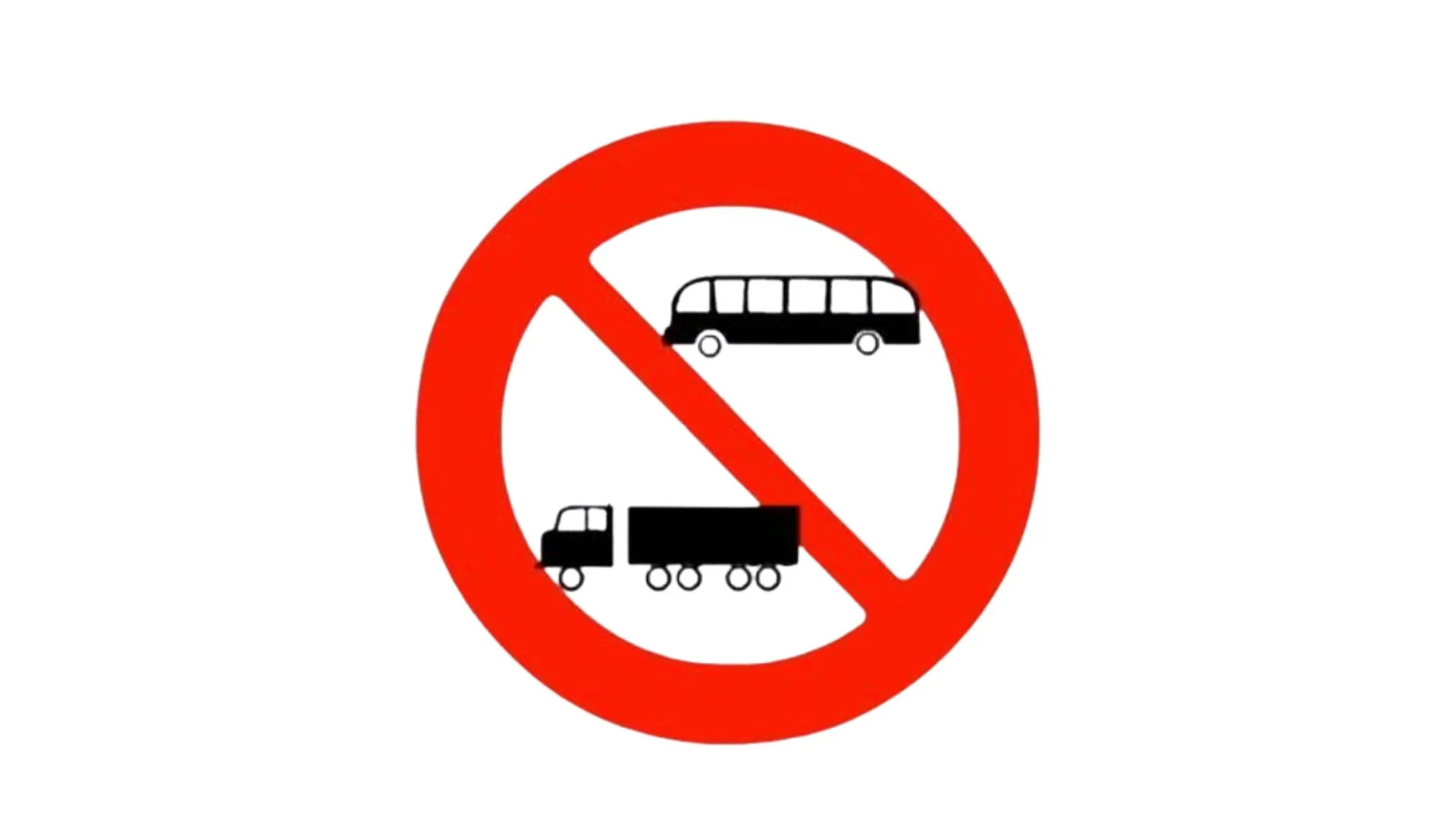 biển cấm xe tải ảnh 6 Biển cấm xe tải và xe khách số P.107