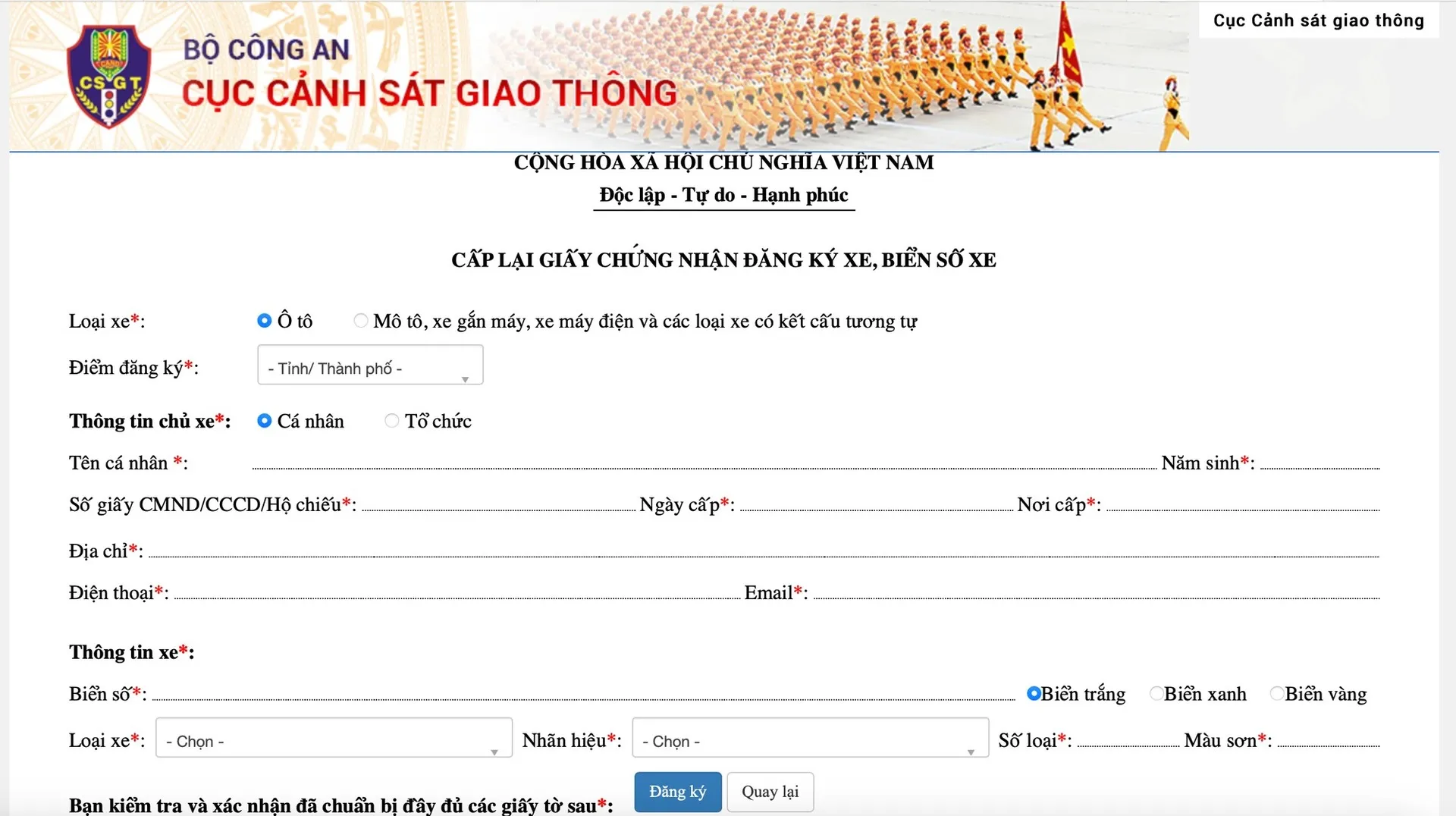 cà vẹt xe ảnh 1 Làm lại cà vẹt xe online