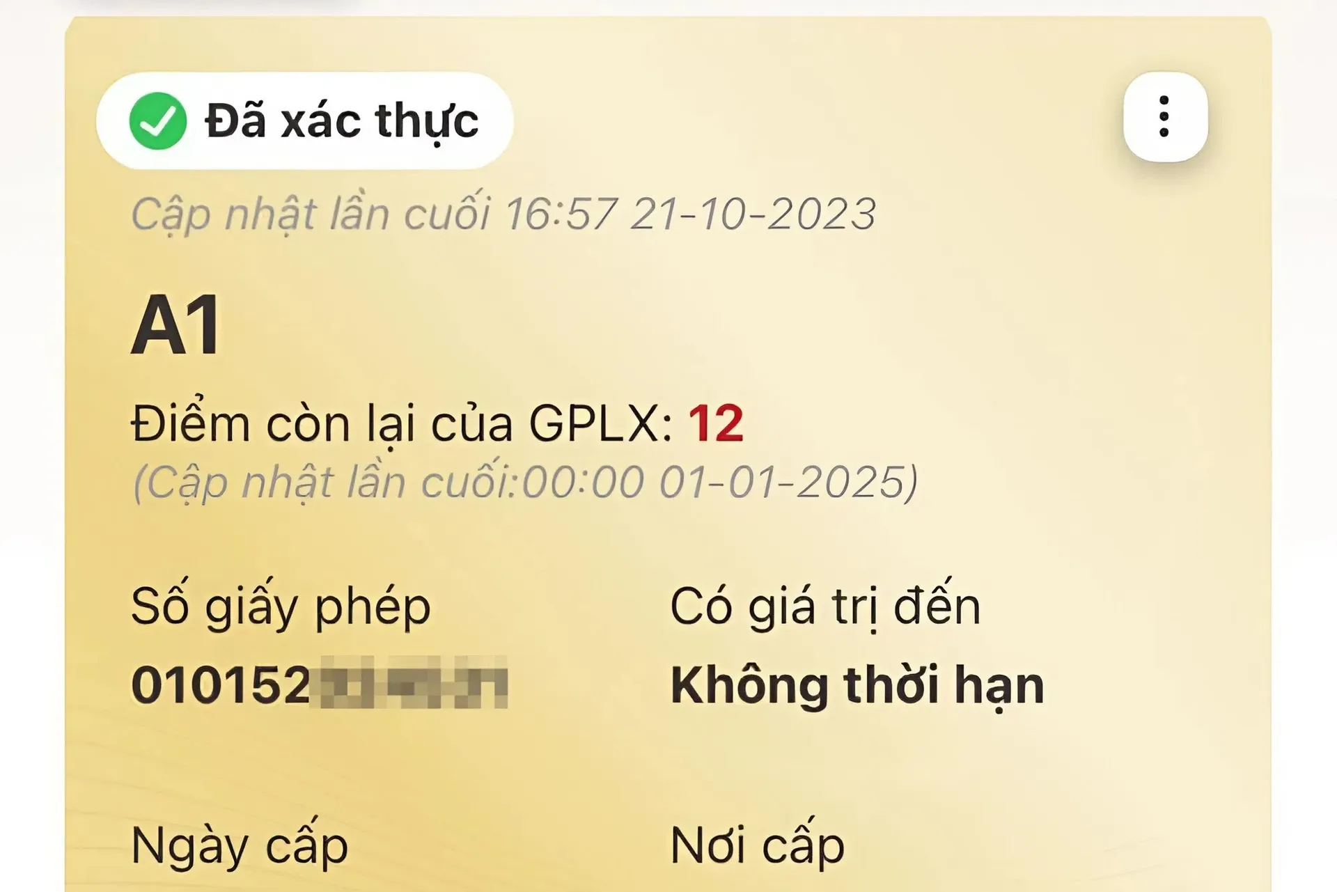 Hệ thống điểm của giấy phép lái xe