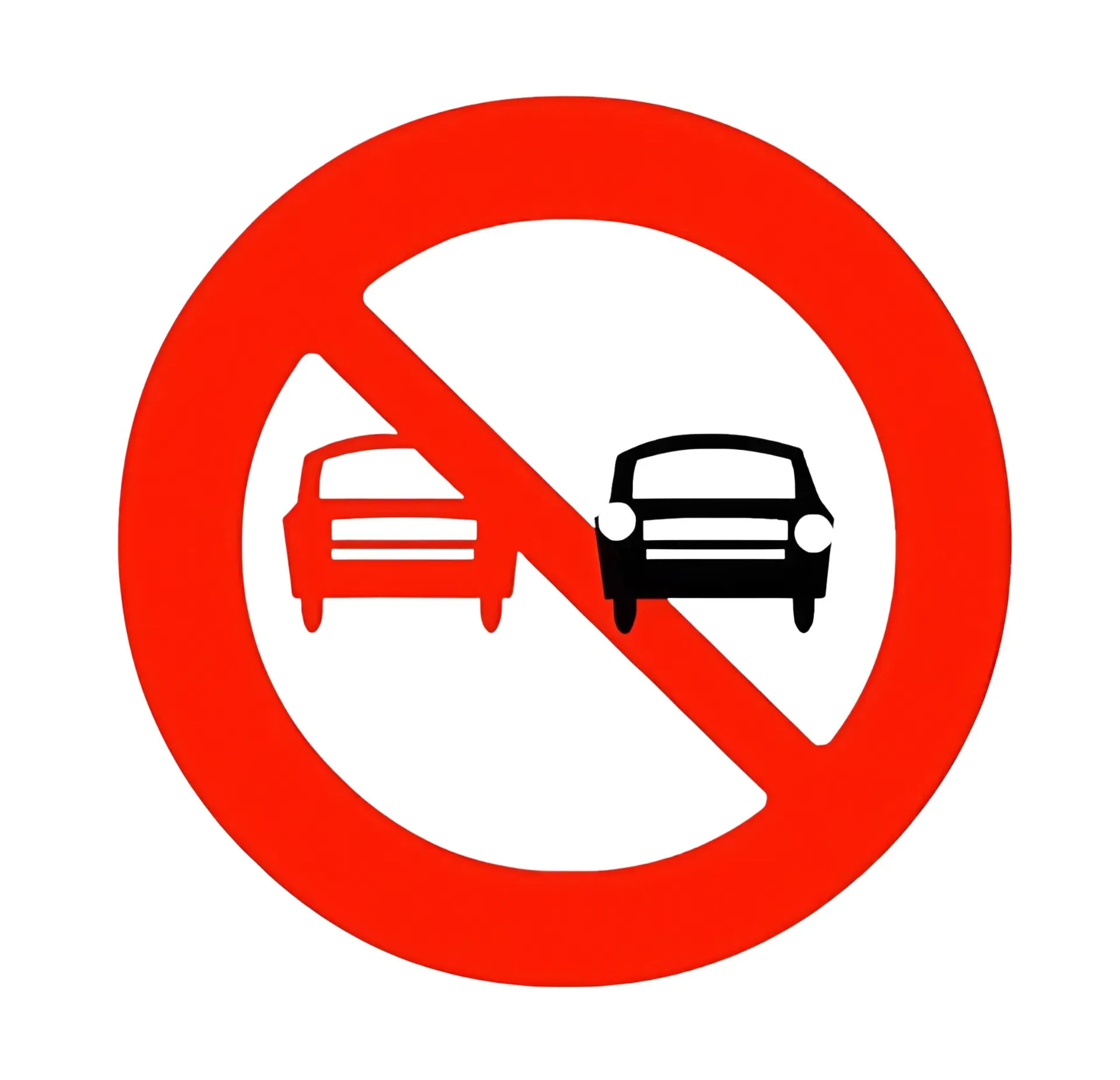 Các biển báo giao thông ảnh 2 Hình ảnh biển báo giao thông cấm vượt