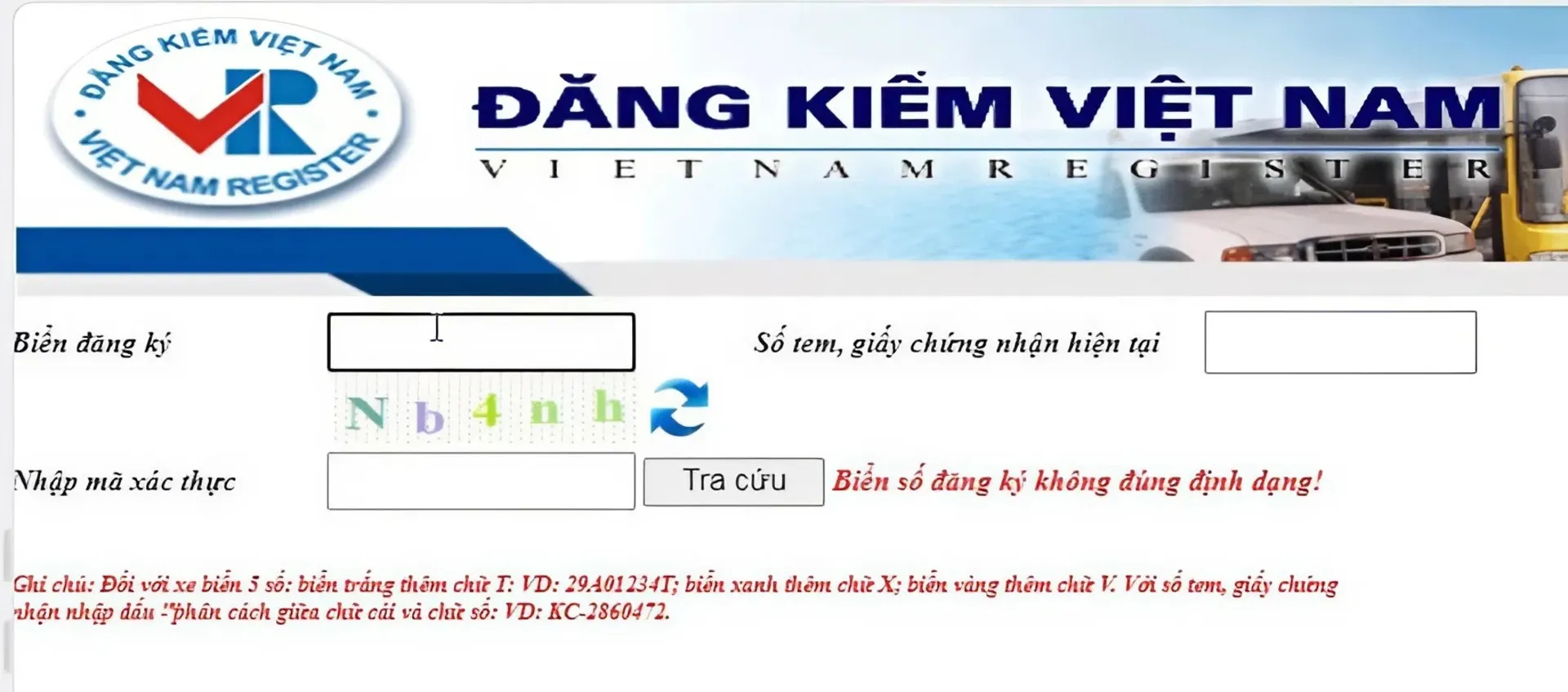 cách tra cứu phạt nguội ô tô tại Cục Đăng kiểm Việt Nam