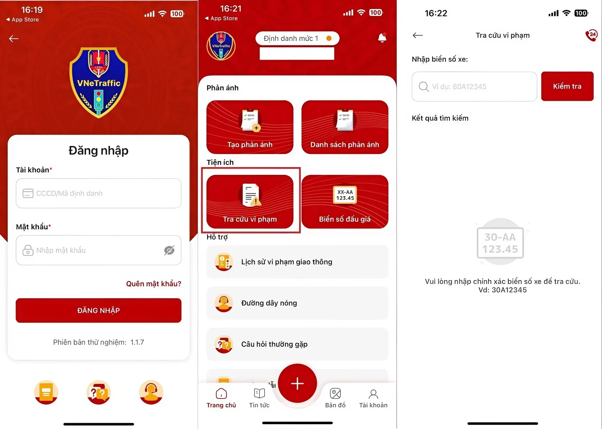 tra cứu phạt nguội ô tô bằng ứng dụng VNeTraffic