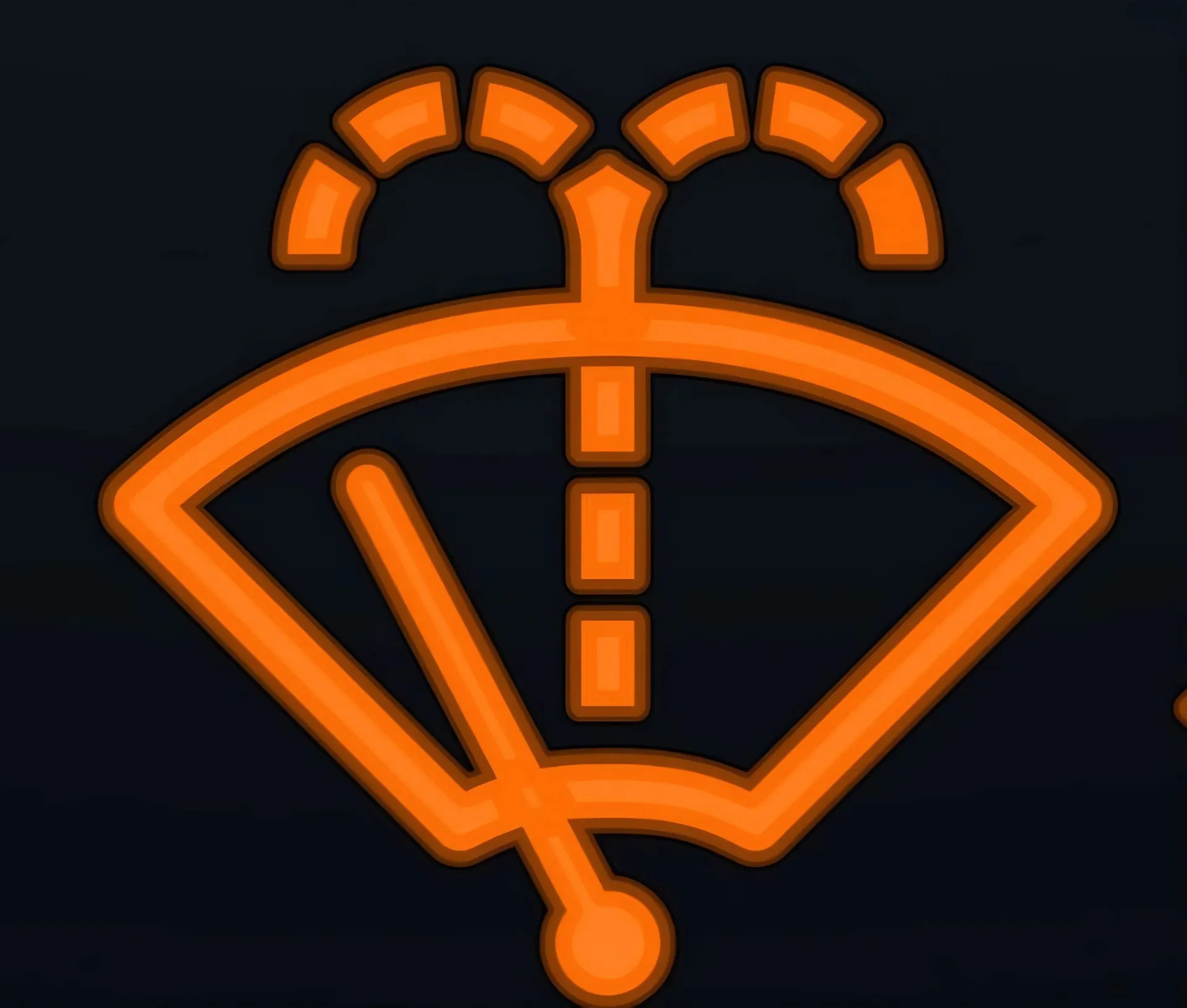 đèn cảnh báo nguy hiểm trên ô tô ảnh 12 Đèn báo nước rửa kính ở mức thấp