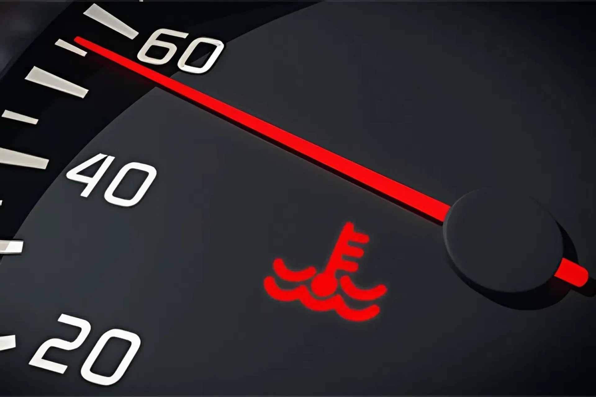 đèn cảnh báo nguy hiểm trên ô tô ảnh 2 Đèn báo nhiệt độ động cơ màu đỏ