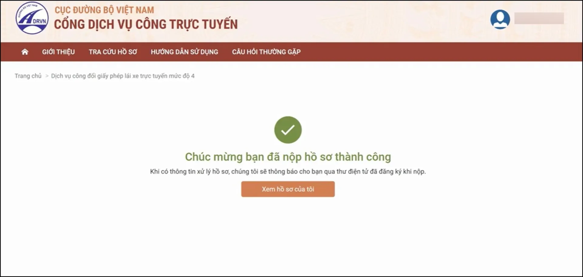 Thanh toán lệ phí đổi giấy phép lái xe mới