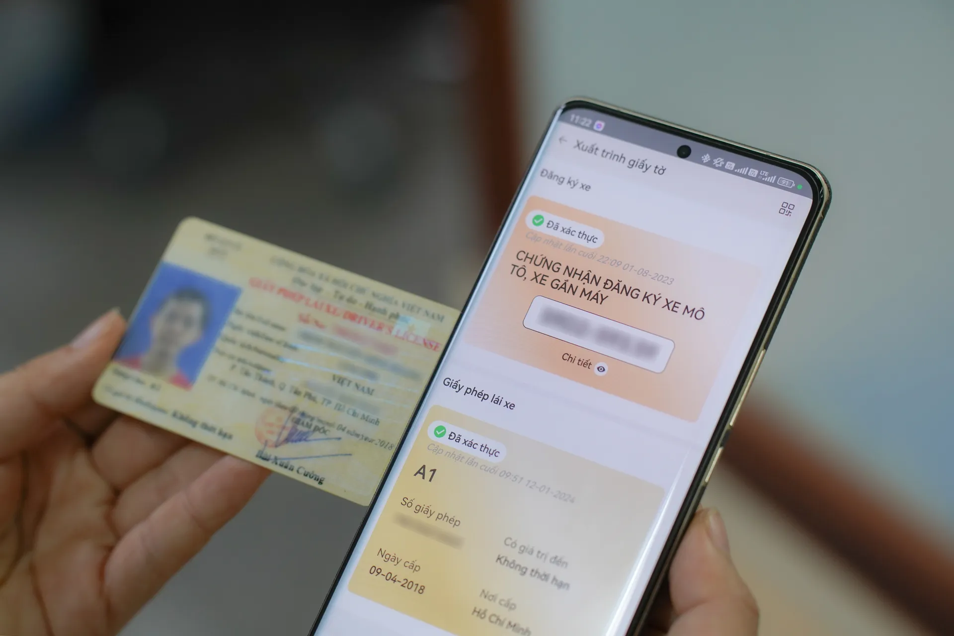 Thủ tục đổi giấy phép lái xe ảnh thêm 1 Thủ tục đổi giấy phép lái xe A1 online