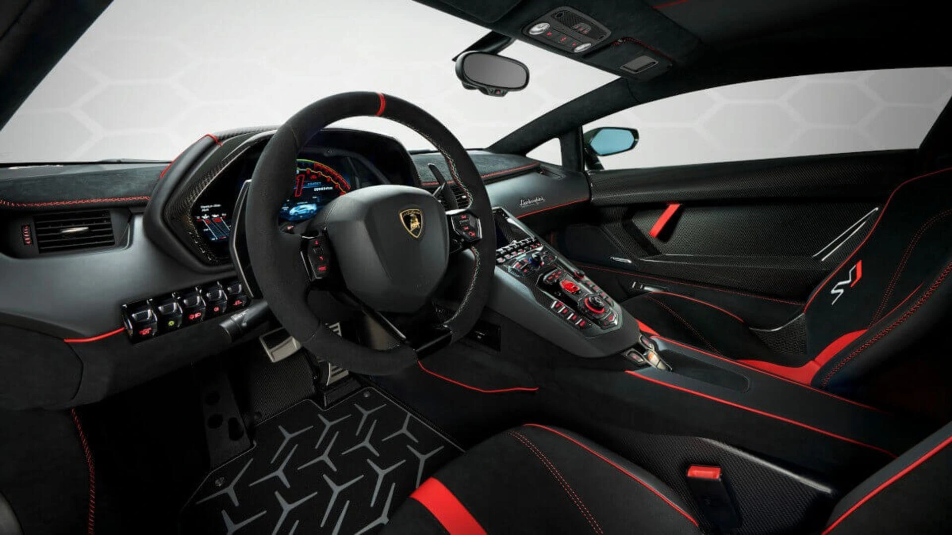 Nội thất Aventador SVJ