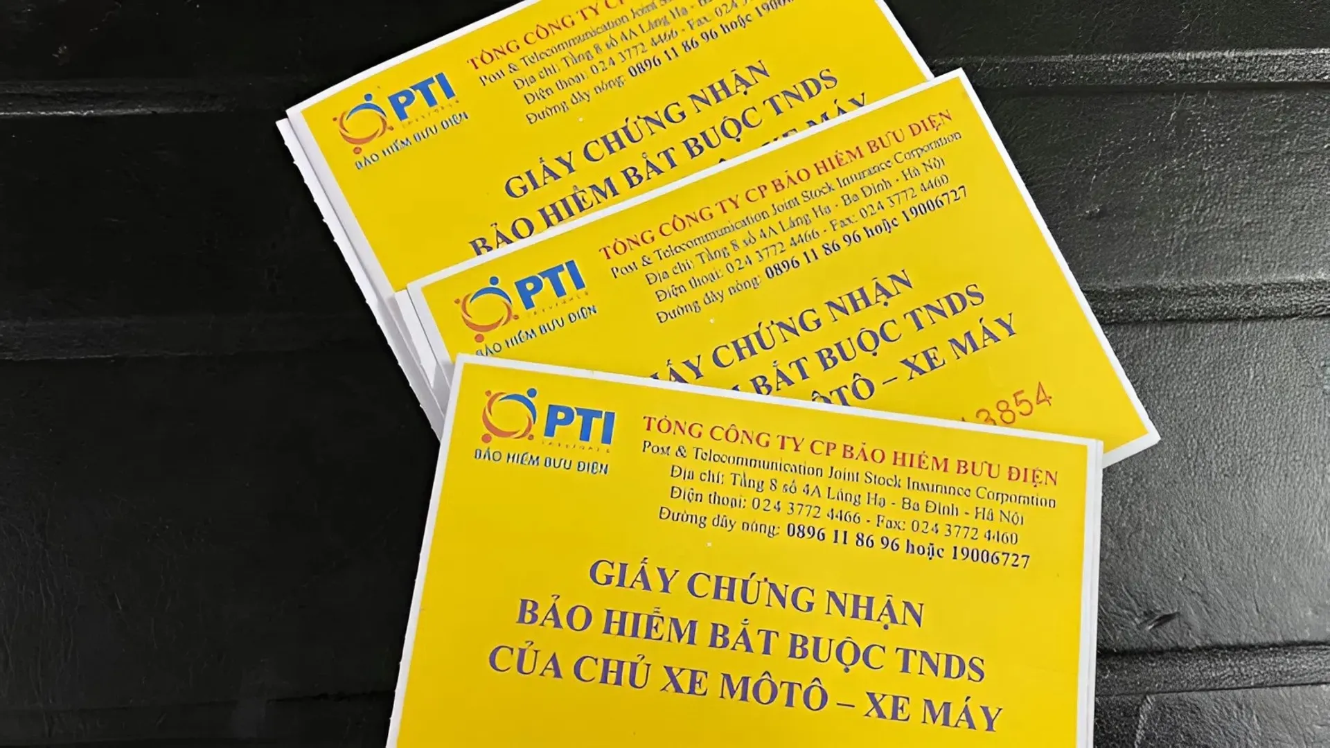 giấy tờ xe 4 Giấy chứng nhận bảo hiểm bắt buộc TNDS