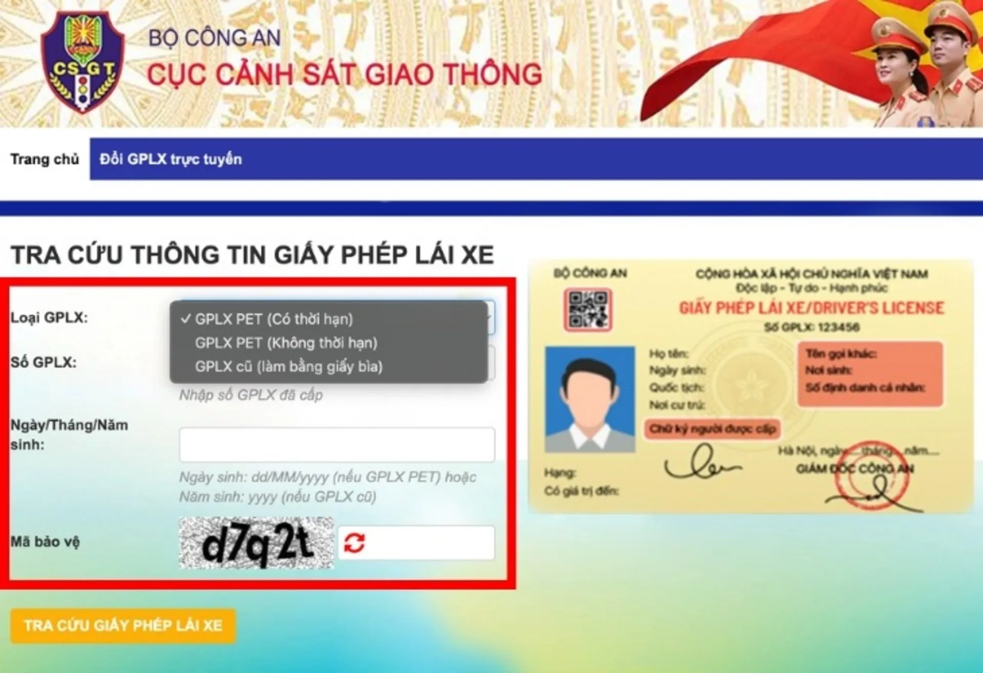 tra cứu giấy phép lái xe ảnh số 1 tra cứu giấy phép lái xe online