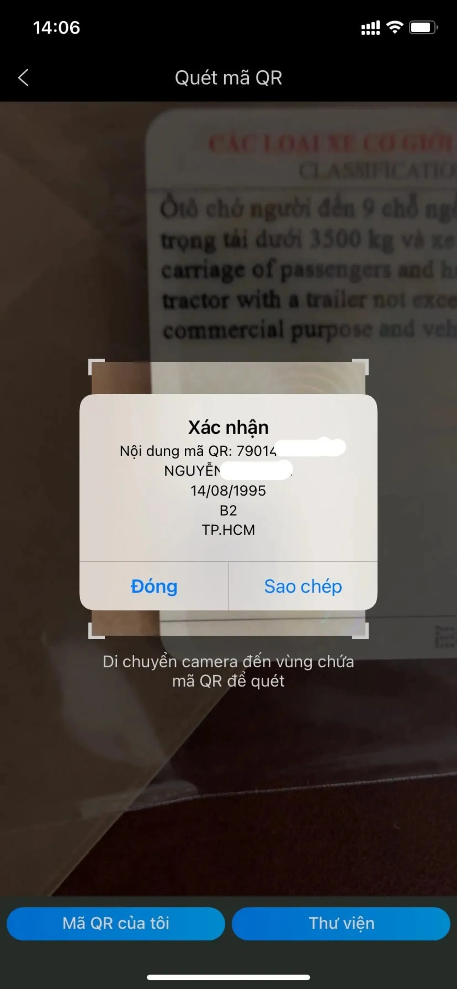 tra cứu giấy phép lái xe ảnh số 8 hiển thị thông tin tra cứu giấy phép lái xe