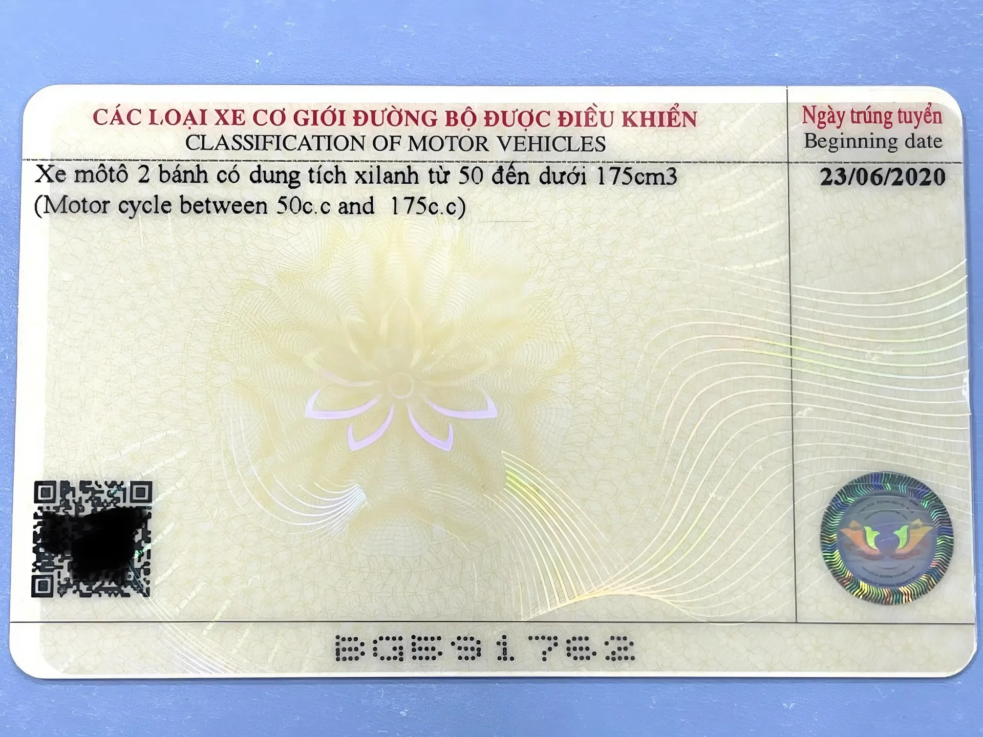 tra cứu giấy phép lái xe theo cmnd 5 Cách tra cứu giấy phép lái xe bằng mã QR trên bằng lái xe