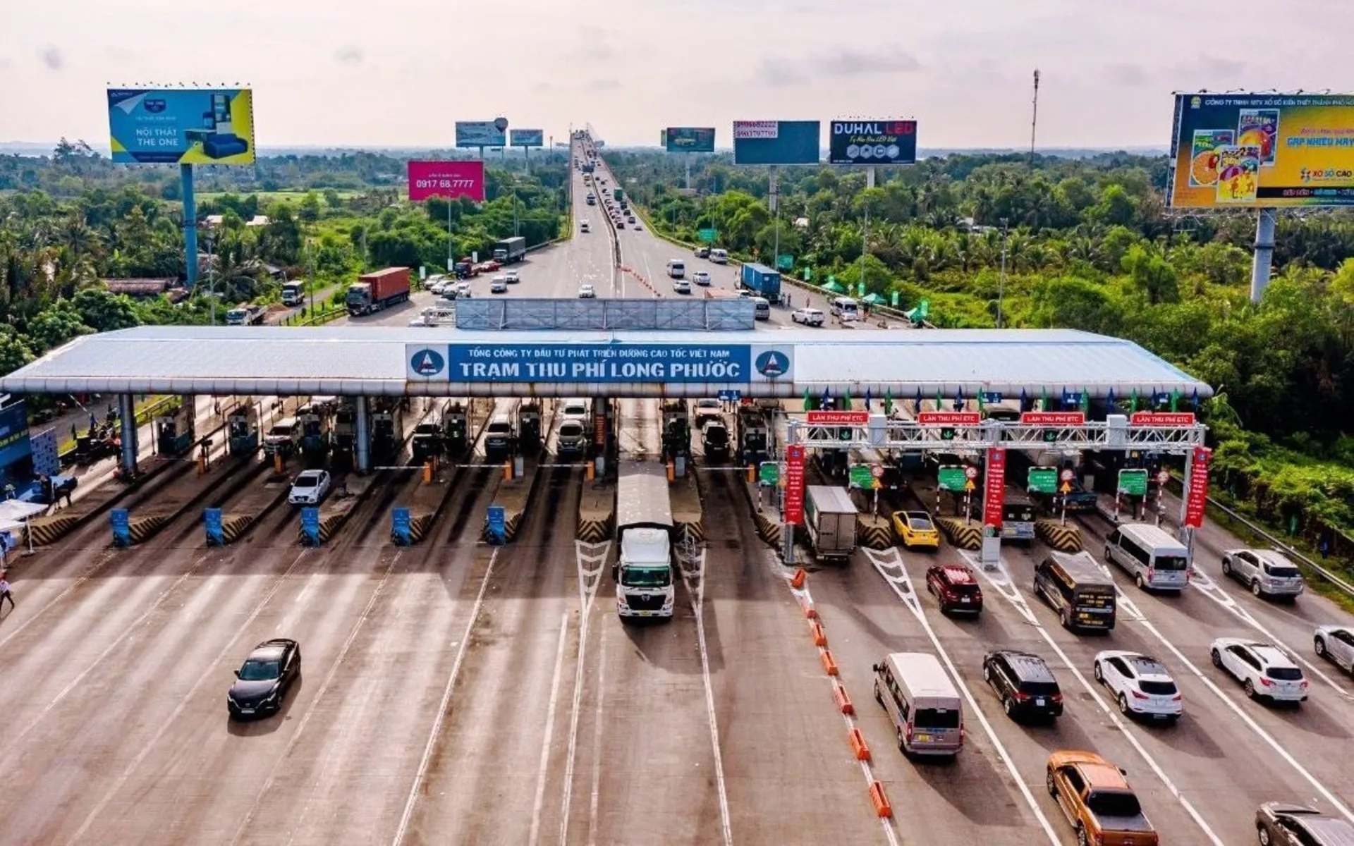 trạm thu phí 4 Giá trạm thu phí quốc lộ 1A