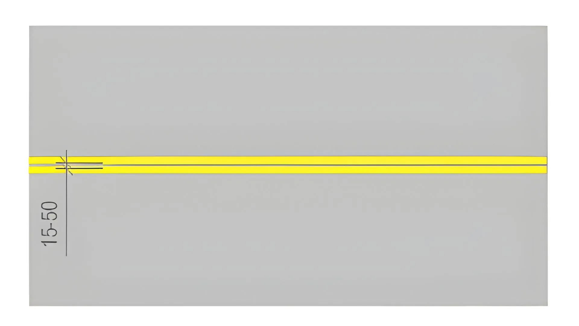 Vạch tim đường dạng vạch đôi, nét liền 