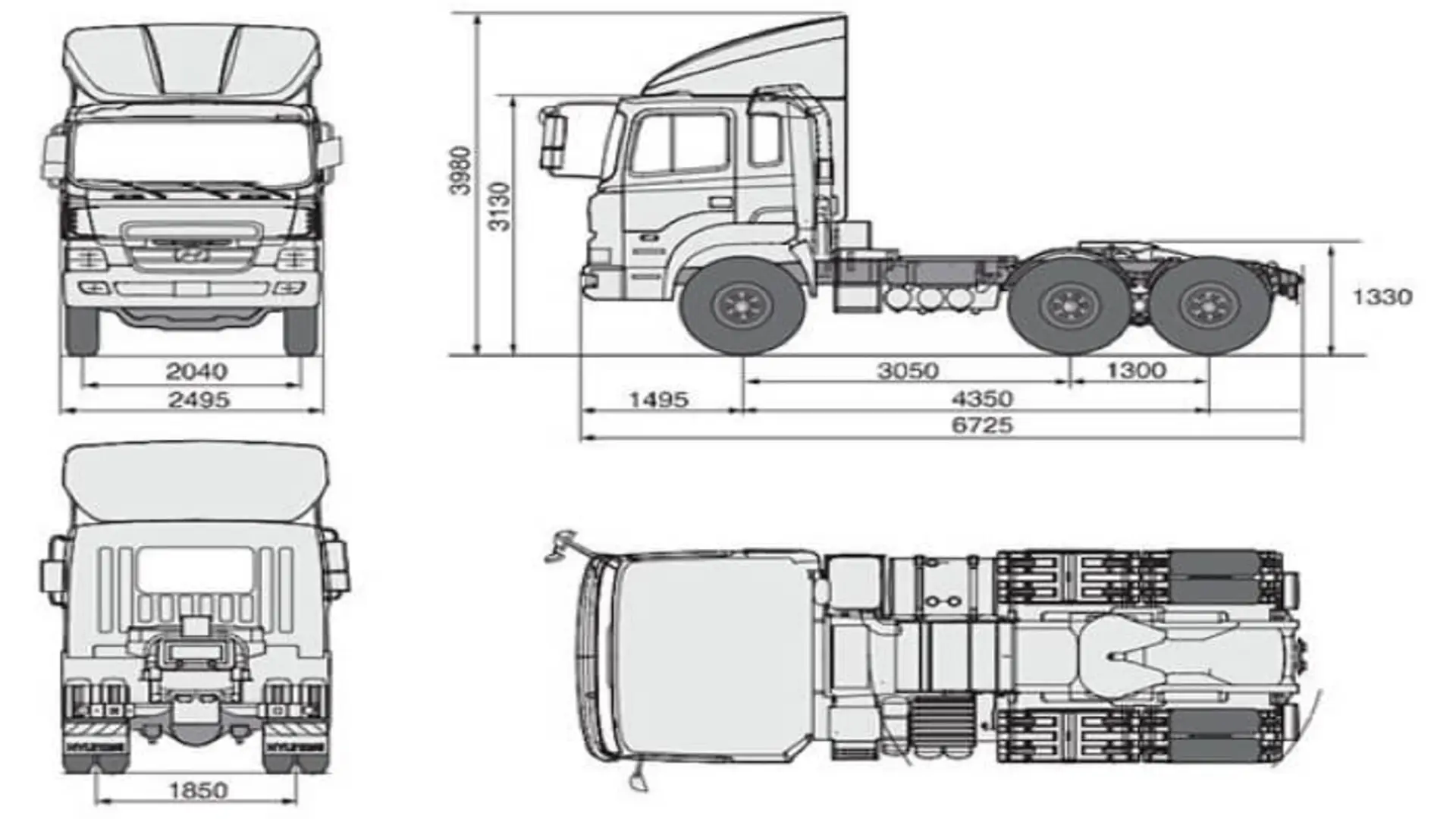 Kích thước xe container